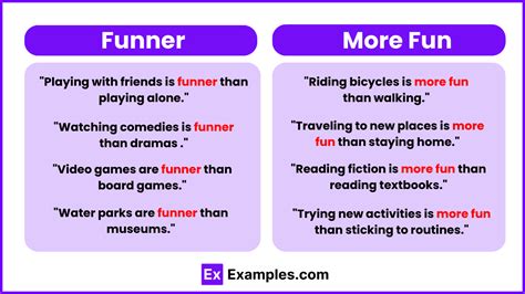 funner or more fun